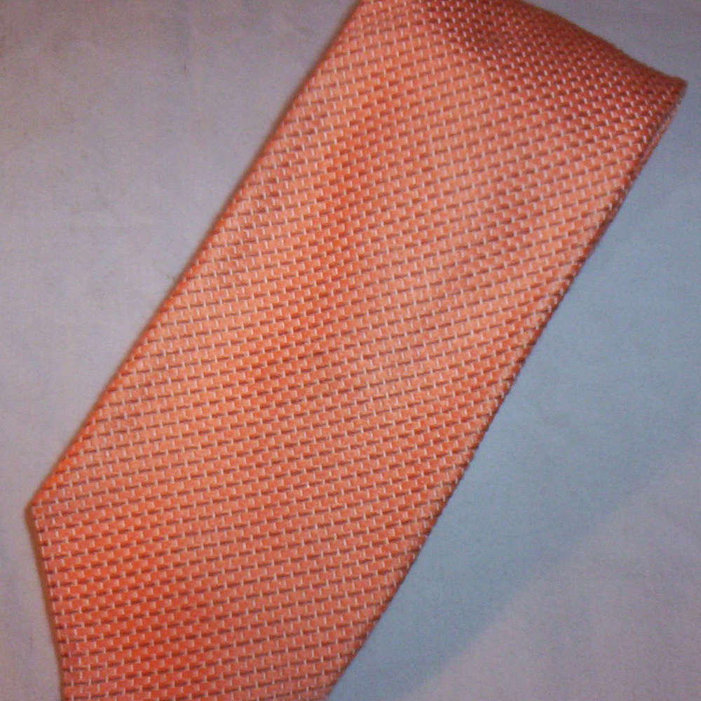 Ermenegildo Zegna mens silk necktie orange
